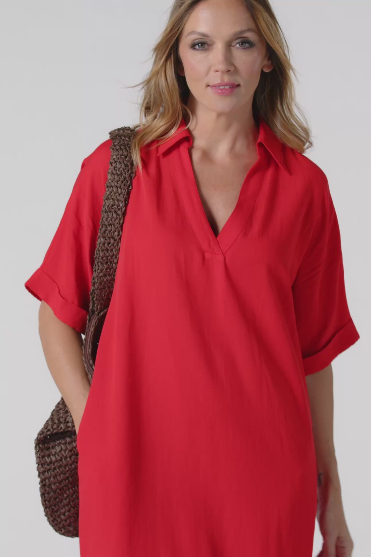 ABITO POLO IN LINO-VISCOSA