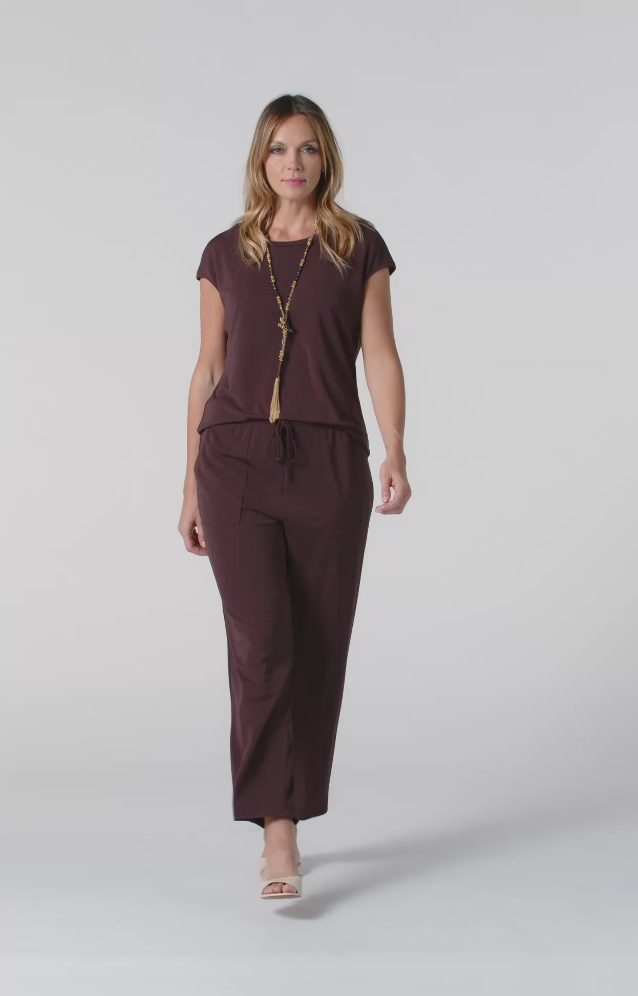 PANTALONI PULL-ON JOGGER IN JERSEY FLUIDO