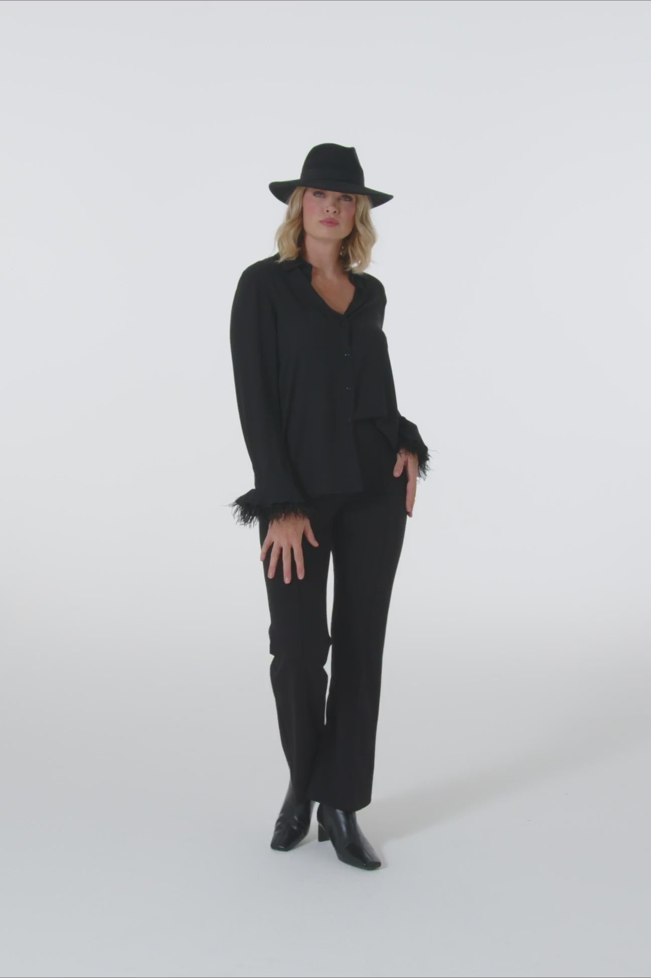 CAMICIA CON POLSI IN MARABU'