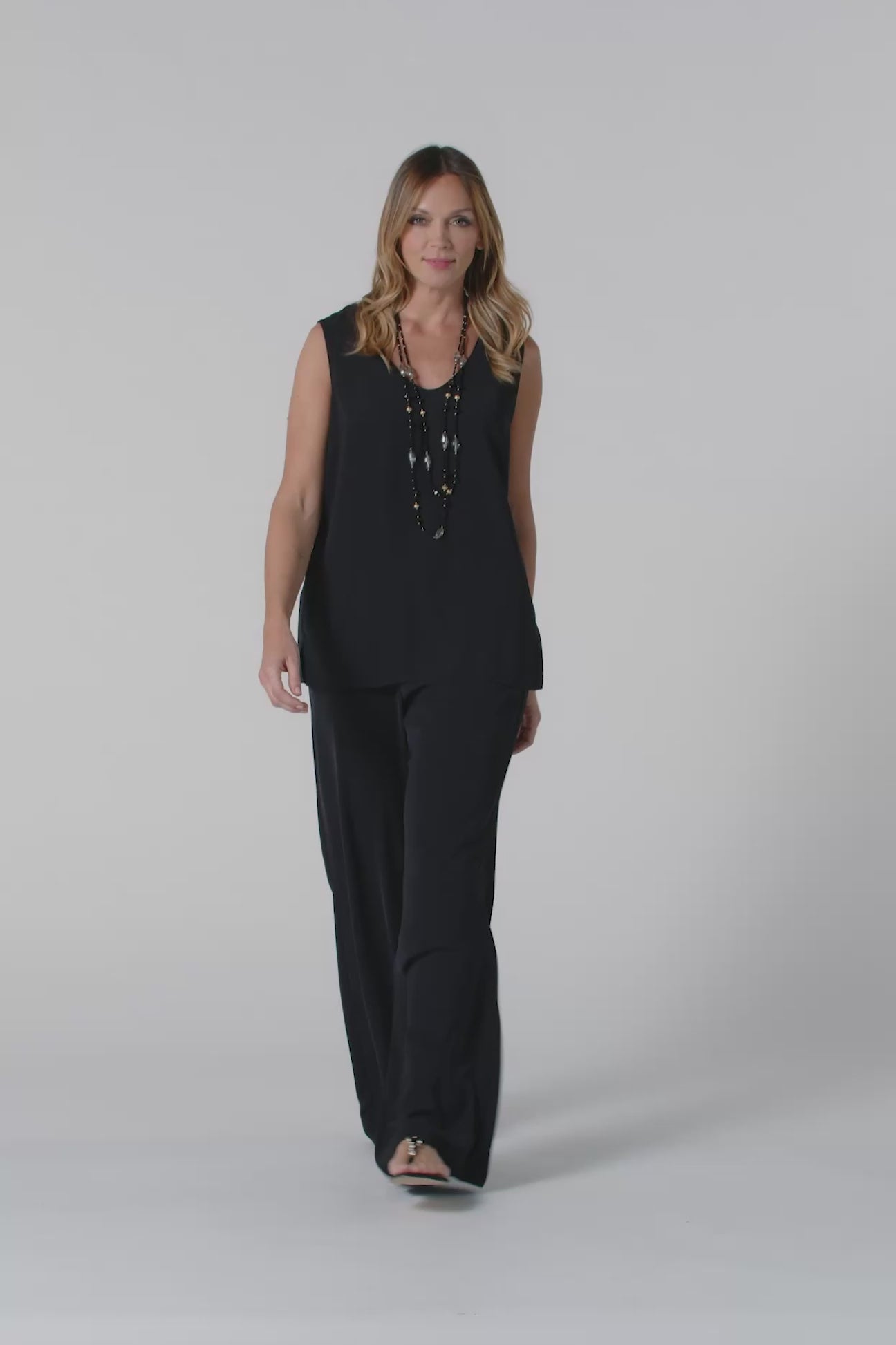 GILET IN TESSUTO FLUIDO SILKY TOUCH